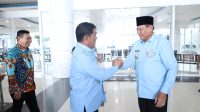 Gubernur Yulius dan Wagub Victor saat tiba di lokasi Penas Petani dan Nelayan di Gorontalo